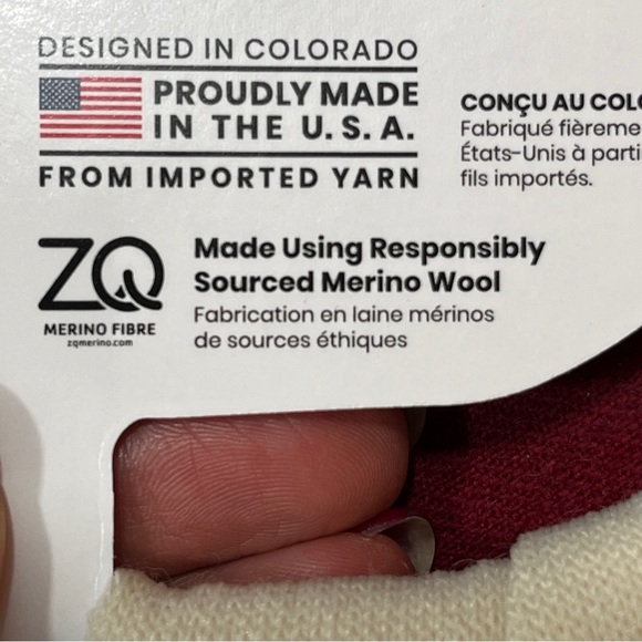 Smartwool Off White Socks Unisex HIKING Merino Wool CREW HEIGHT Unisex Large NEW - Picture 4 of 9